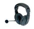 HEADPHONE COM MICROFONE PROFISSIONAL - PROTETOR DE OUVIDO FORRADO EM COURO