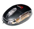 MOUSE OTICO BASIC USB PRETO/TRANSLUCIDO