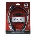 HEADSET C/ MICROFONE PRETO/PRATA