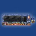 combo Hotwheels teclado multimidia+mouse 3 botões USB
